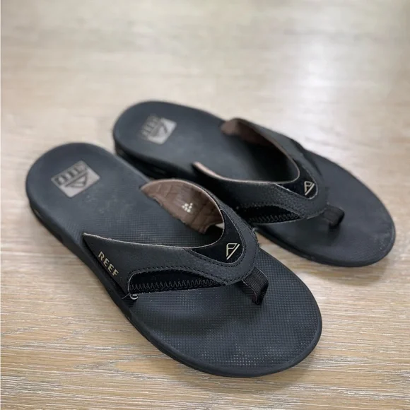 Reef | Shoes | Reef Mens Black Brown Flip Flops Sandals  display picture 3